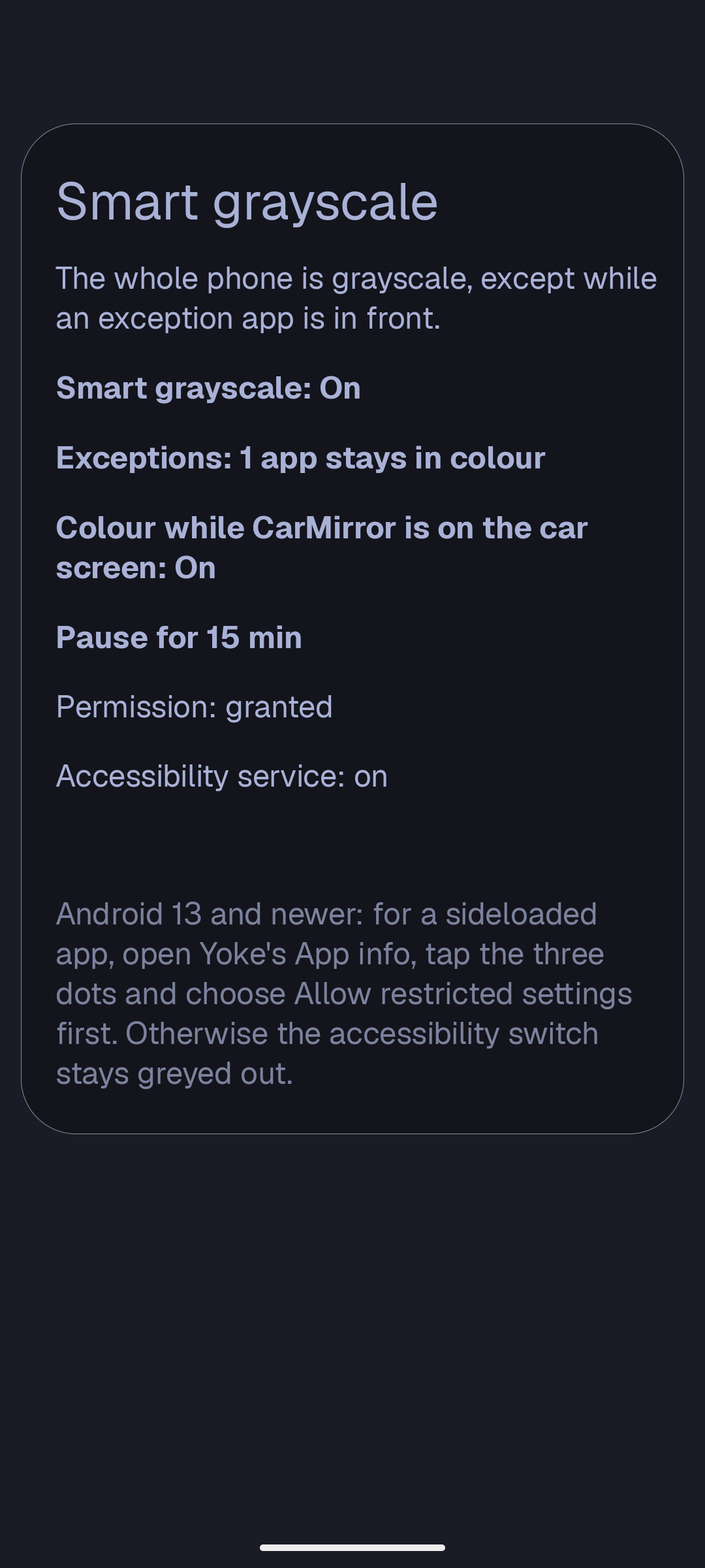 Smart grayscale